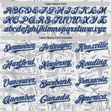 Custom White Navy Gray-Light Blue Geometric Cyber Starburst Authentic Baseball Jersey