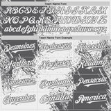 Custom White-Steel Gray Abstract Brush Stroke Authentic Baseball Jersey