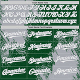 Custom Green White-Gray Abstract Brush Stroke Authentic Baseball Jersey