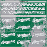 Custom Kelly Green White-Gray Abstract Brush Stroke Authentic Baseball Jersey