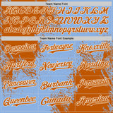 Custom Light Blue Texas Orange-Cream Abstract Brush Stroke Authentic Baseball Jersey