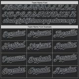 Custom Black-Gray Skull Authentic Baseball Jersey
