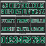 Custom Black Kelly Green-White Authentic Distressed Scratch Brush Stroke Football Jersey