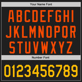 Custom Black Gold-Orange Raglan Line Gradient Stripe Authentic Baseball Jersey