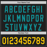 Custom Black Yellow-Teal Raglan Line Gradient Stripe Authentic Baseball Jersey