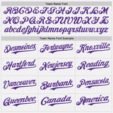 Custom White Red-Purple Raglan Line Gradient Stripe Authentic Baseball Jersey