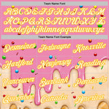 Custom Light Pink Cream-Gold Ice Cream Waffle Foodie Dessert Performance T-Shirt