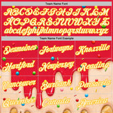 Custom Fire Red Cream-Gold Ice Cream Waffle Foodie Dessert Performance T-Shirt