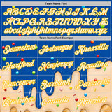 Custom Royal Cream-Gold Ice Cream Waffle Foodie Dessert Performance T-Shirt
