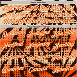 Custom Brown Cream-Orange Lightning Gradient Dot Performance T-Shirt