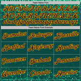 Custom Green Brown-Gold Geometric Digital Mosaic Performance T-Shirt