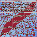 Custom Cardinal Brown Blue-White Geometric Digital Mosaic Performance T-Shirt