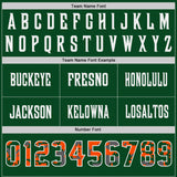 Custom Green Camo White-Orange Authentic Digital Camouflage Panel Football Jersey