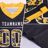 Custom Royal Camo White-Light Blue Authentic Digital Camouflage Panel Football Jersey