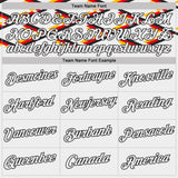 Custom White-Black Germany Flag Geometric Stripe Performance T-Shirt