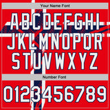 Custom Red White-Navy Norway Flag Performance T-Shirt