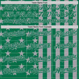 Custom Kelly Green-Gray USA Flag Patriotic Split Stars and Stripes Authentic Baseball Jersey