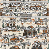 Custom  City Cream White-Black West Cowboy Americana Road Trip Authentic Baseball Jersey