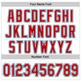 Custom White Red-Blue Route 66 Americana Road Trip Authentic Baseball Jersey