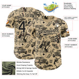 Custom City Cream-Black Route 66 Americana Road Trip Authentic Baseball Jersey