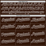 Custom Brown-White West Coast Americana Road Trip Authentic Baseball Jersey