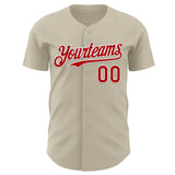 Custom Gray Red-White Route 66 Americana Road Trip Authentic Baseball Jersey
