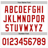 Custom White-Red Route 66 Highway Americana Road Trip Authentic Baseball Jersey
