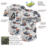 Custom White-Black Route 66 Americana Road Trip Authentic Baseball Jersey