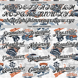 Custom White-Black Route 66 Americana Road Trip Authentic Baseball Jersey