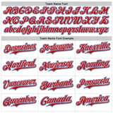 Custom White Red-Royal Route 66 Americana Road Trip Authentic Baseball Jersey