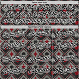 Custom Black-White Las Vegas Poker Club Authentic Baseball Jersey