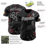 Custom Black-White Las Vegas Poker Club Authentic Baseball Jersey