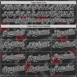 Custom Black-White Las Vegas Poker Club Authentic Baseball Jersey