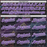 Custom Black Purple-White Las Vegas Poker Club Authentic Baseball Jersey
