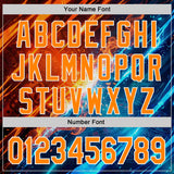 Custom Black Bay Orange Blue-White Las Vegas Poker Club Authentic Baseball Jersey