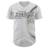 Custom White-Black Las Vegas Poker Club Authentic Baseball Jersey
