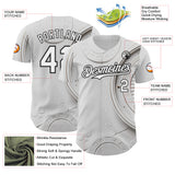 Custom White-Black Las Vegas Poker Club Authentic Baseball Jersey