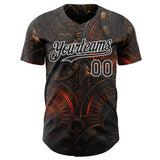 Custom Black-White Las Vegas Poker Club Authentic Baseball Jersey
