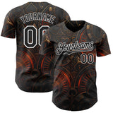 Custom Black-White Las Vegas Poker Club Authentic Baseball Jersey