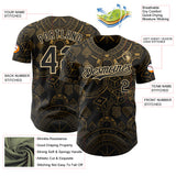 Custom Black-Vegas Gold Las Vegas Poker Club Authentic Baseball Jersey