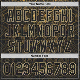 Custom Black-Vegas Gold Las Vegas Poker Club Authentic Baseball Jersey