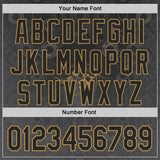 Custom Black-Old Gold Las Vegas Poker Club Authentic Baseball Jersey