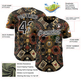 Custom Black-White Las Vegas Poker Club Authentic Baseball Jersey