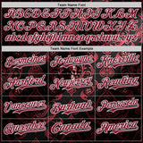 Custom Black Crimson-White Las Vegas Poker Club Authentic Baseball Jersey