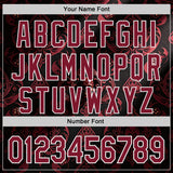 Custom Black Crimson-White Las Vegas Poker Club Authentic Baseball Jersey
