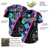 Custom Black-White Las Vegas Poker Club Authentic Baseball Jersey