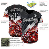 Custom Black-White Las Vegas Poker Club Authentic Baseball Jersey