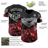 Custom Black-White Las Vegas Poker Club Authentic Baseball Jersey