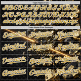 Custom Black Old Gold-White Las Vegas Poker Club Authentic Baseball Jersey