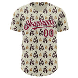 Custom White-Crimson Fire Flames Authentic Baseball Jersey